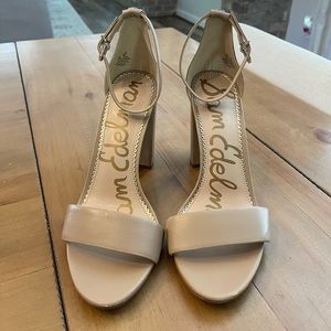 Neutral/Nude Sam Edelman Sandals Heels sz 10